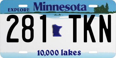 MN license plate 281TKN