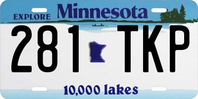 MN license plate 281TKP