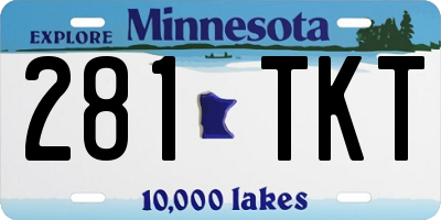MN license plate 281TKT