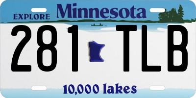 MN license plate 281TLB