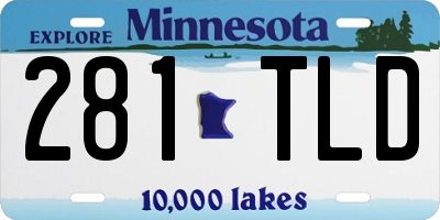 MN license plate 281TLD
