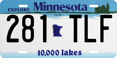 MN license plate 281TLF