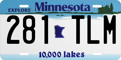 MN license plate 281TLM