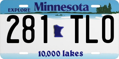 MN license plate 281TLO