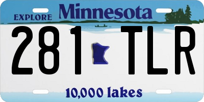 MN license plate 281TLR
