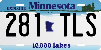 MN license plate 281TLS