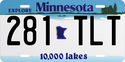 MN license plate 281TLT