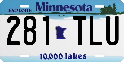 MN license plate 281TLU
