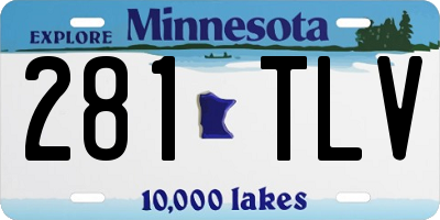 MN license plate 281TLV