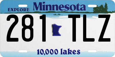 MN license plate 281TLZ