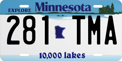 MN license plate 281TMA