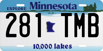 MN license plate 281TMB
