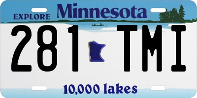 MN license plate 281TMI