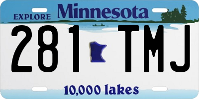 MN license plate 281TMJ