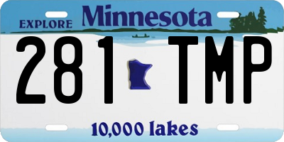MN license plate 281TMP