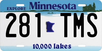 MN license plate 281TMS