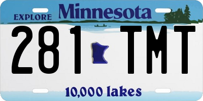 MN license plate 281TMT