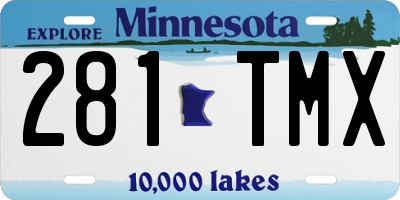 MN license plate 281TMX