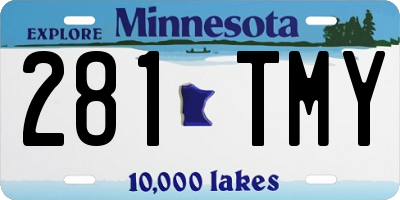 MN license plate 281TMY
