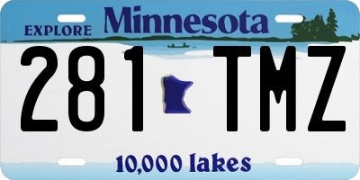 MN license plate 281TMZ