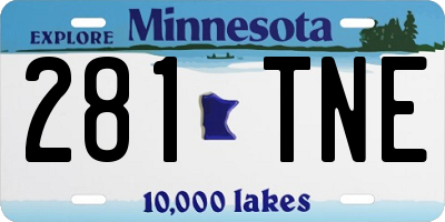 MN license plate 281TNE