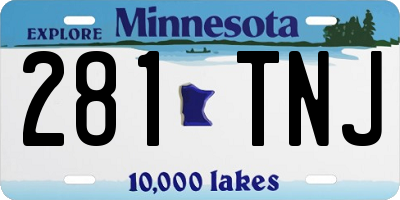 MN license plate 281TNJ