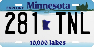 MN license plate 281TNL