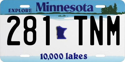 MN license plate 281TNM
