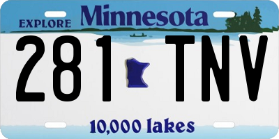MN license plate 281TNV