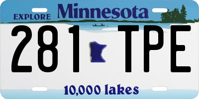 MN license plate 281TPE