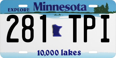 MN license plate 281TPI