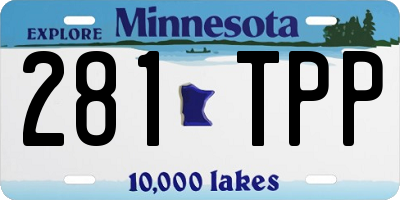MN license plate 281TPP