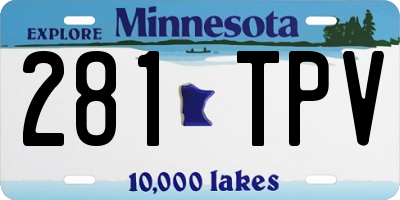 MN license plate 281TPV