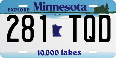 MN license plate 281TQD