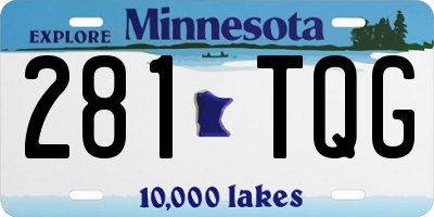 MN license plate 281TQG