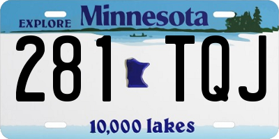 MN license plate 281TQJ