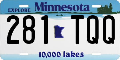 MN license plate 281TQQ