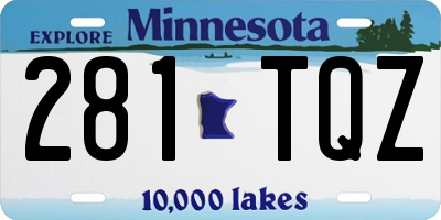 MN license plate 281TQZ