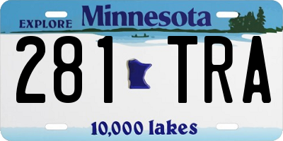 MN license plate 281TRA