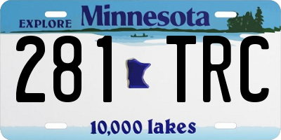 MN license plate 281TRC