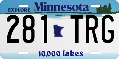 MN license plate 281TRG