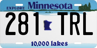MN license plate 281TRL