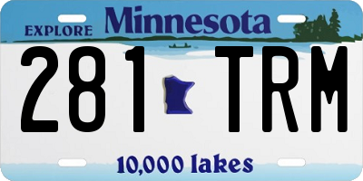 MN license plate 281TRM
