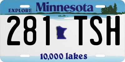 MN license plate 281TSH