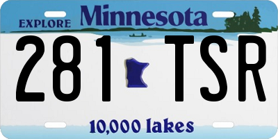 MN license plate 281TSR