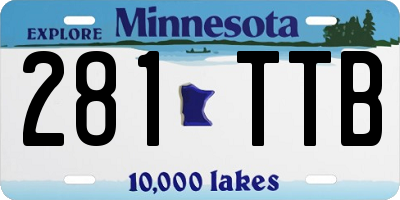 MN license plate 281TTB