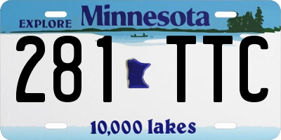 MN license plate 281TTC