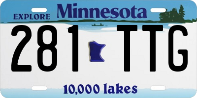 MN license plate 281TTG