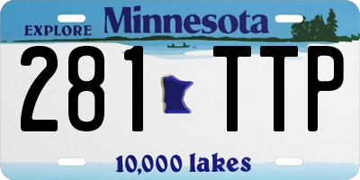 MN license plate 281TTP