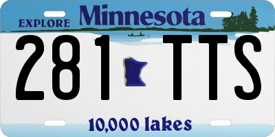 MN license plate 281TTS